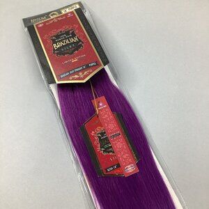 18” Purple Brazilian Silky Straight 100% Human Hair Extensions